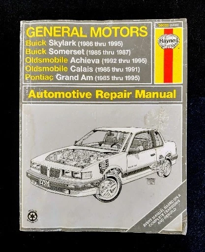 General Motors 1985-1995 Buick Oldsmobile Pontiac Auto Repair Shop Manual #1420