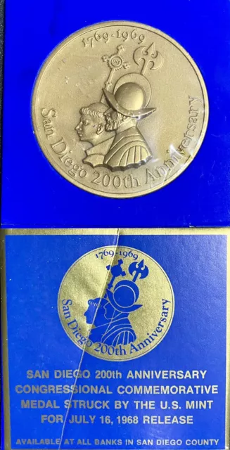 San Diego 200th Anniversary Commemorative Medal