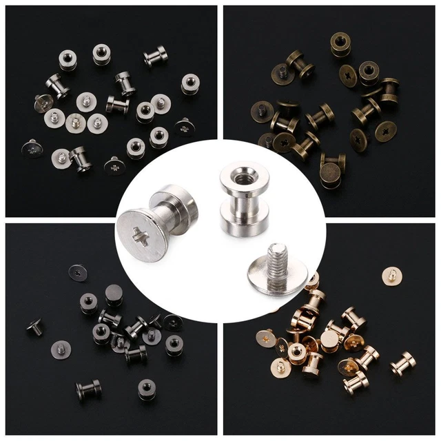 aus Leder Scrapbooking Nieten für Nägel Schraube Knopf für Kleidung Messing