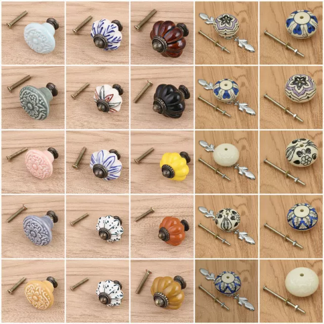 Ceramic Cabinet Knob Handle Door Pull Dresser Drawer Cupboard Decor Home Supply
