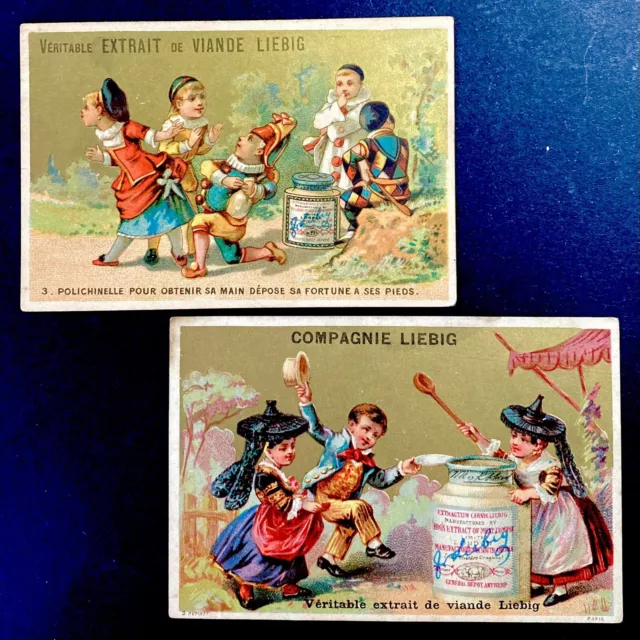 2 Chromos  Liebig Trade Card Jeu D’enfants