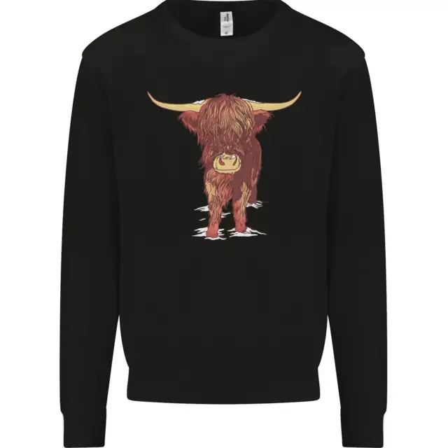 Highland Cattle Cow Scotland Scottish Mens Sweatshirt Jumper