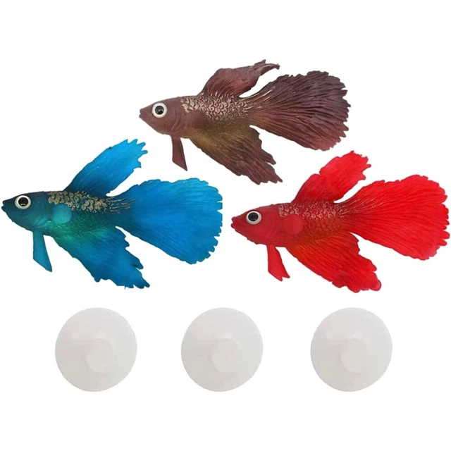 3 Pcs Floating Fish Toys Aquarium Ocean Decor Kids Underwater Games