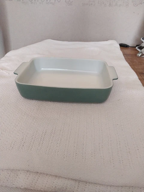 Vintage 1953 Pyrex 507B USA Heinz Promotional Seafoam Green Casserole Mod