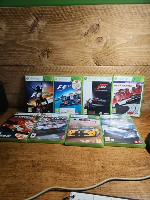 Need For Speed Most Wanted/ Forza / Formula 1 Xbox 360 Game Bundle. X8