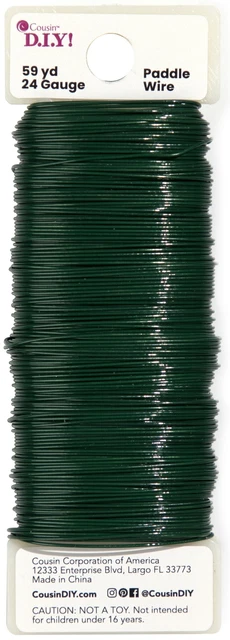 Alambre de paleta calibre 24 59 yardas-verde -40000927