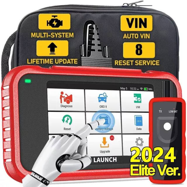 2024 LAUNCH CRP129E PRO+ OBD2 Scanner Car Diagnostic Tool Engine ABS SRS EBP SAS