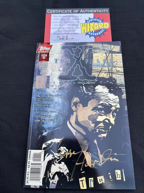 Topps Comics The X- Files Season One Deepthroat Signed Jerry Hardin  Limited Ed.