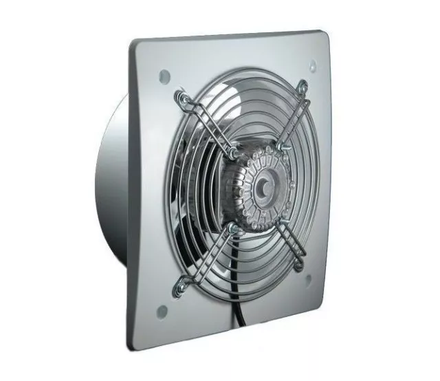 Blanc Silencieux Industriel Extracteur Ventilateur 200mm Commercial Axial 450m3