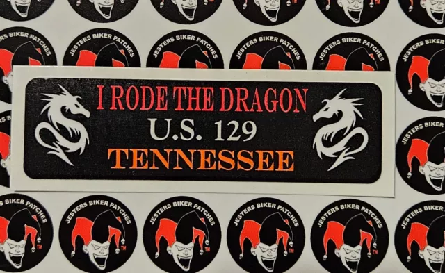 US 129 Dragon Tennessee I Rode Dragon Motorcycle Helmet Sticker Helmet Decal