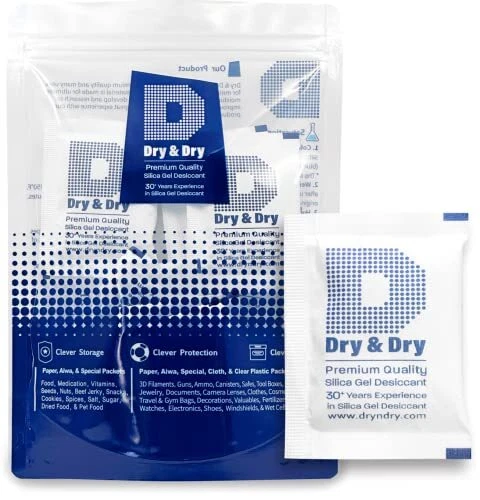 10 Gram [30 Packets] Silica Packets, Desiccant Packs, Dehumidifiers, Silica