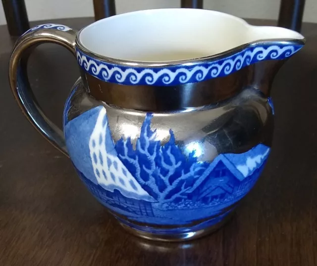 Wedgwood of Etruria & Barlaston Pottery Fallow Deer Silver Luster Ware Creamer