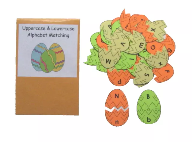 Teacher Made Literacy Center Resource Game Uppercase Lowercase Alphabet Match