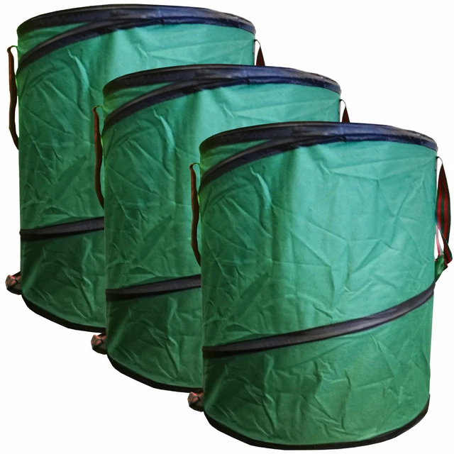 Laubsack rund 160l Pop Up Gartensack Abfallsack Rasensack Gewebesack Sack