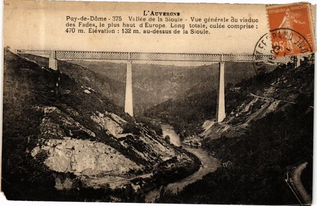 CPA L'Auvergne - PUY-de-DOME - SIOULE Valley - general view of (244720)