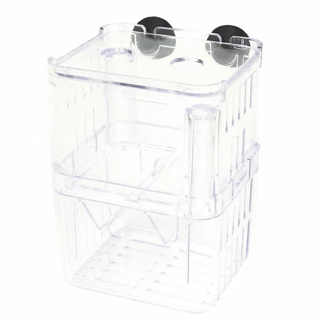 Clear Plastic Retangle Isolation Self Floating Divider for Fish Tank Aquarium