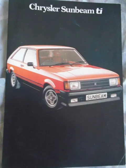 Chrysler Sunbeam Ti brochure Mar 1979 UK market