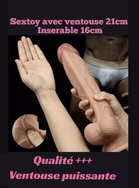 Dildo XL Ultra Réaliste Soft Ventouse Sextoy Godemichet Sexy Gode Douche🍓