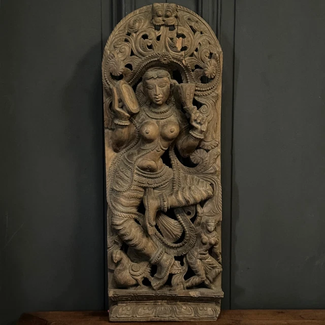 Grand Bas-relief En Staff - Sculpture De L'Accomplissement - Art Mural 49x37cm