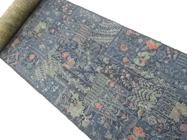 42131# Japanese Kimono / Bolt For Kimono / Floral Plants