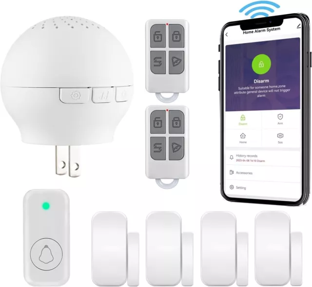 Sistema Kit De Alarmas Para Casa Seguridad Wifi Inalambricas Puertas Y Ventanas