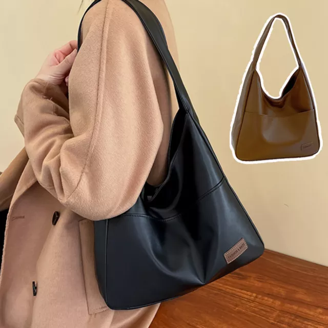 Womens Tote Bag Underarm Bag PU Leather Shoulder Bag Large Capacity Handbags &