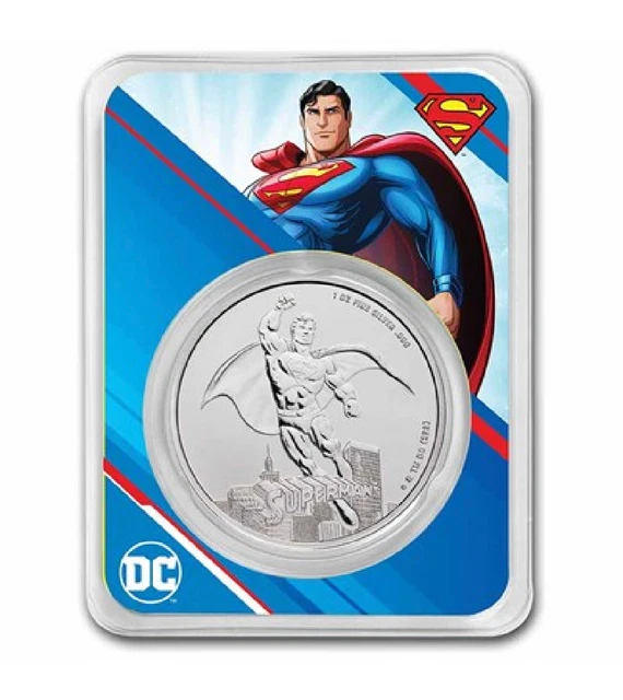 2023 Superman DC Comics 1 oz .999 Fine Silver Coin in TEP