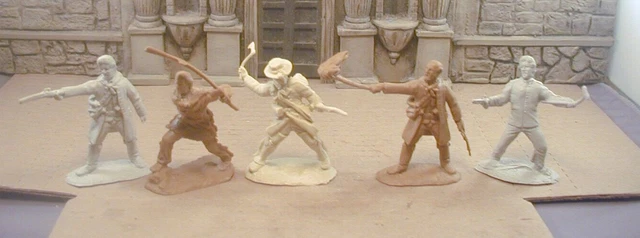 Lot of 5 Plastic Custom Conte Alamo  Defenders Texans #3362