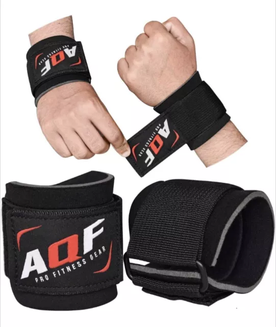 AQF Wrist Brace Support Gym Straps Weight Lifting wrap