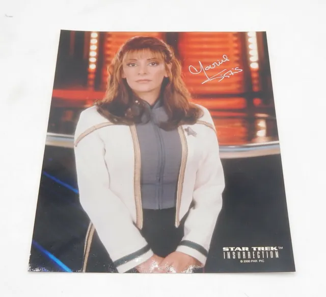 Foto firmata STAR TREK/autografa Marina Sirtis/Deanna Troi 25cm x 20cm