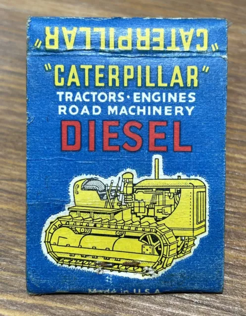 1940s Caterpillar Diesel Tractors Matchbook Cover Seattle Washington Western