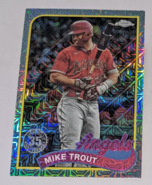MIKE TROUT ANGELS 2024 Topps Chrome 1989 35th Anniversary SILVER PACK # ...