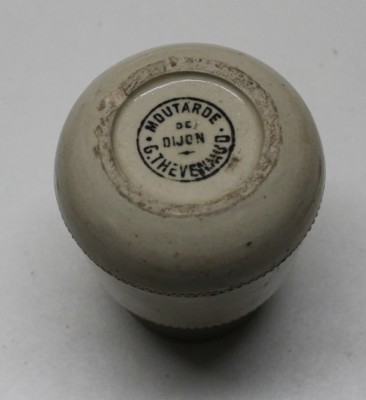 Ancien Pot en Gres Moutarde Ets G Theveniaud Reine de Dijon 