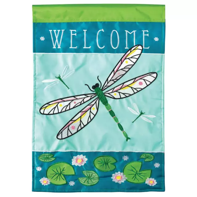 Dragonfly Welcome Garden 13x18