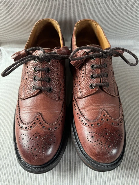 EXCELLENT TOAST JOSEPH Cheaney Brown Punched Leather Chunky Brogue Shoes 38 5 55.00 PicClick UK