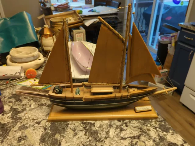 beautiful hand crafted wooden tall ship sailboat Penobscot Bay Clipper Maine