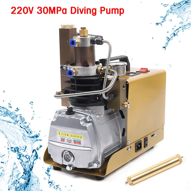 TOPQSC Compressore D'aria Elettrico Ad Alta Pressione Auto-Stop 300BAR 30MPA 4500PSI Auto-Stop - Foto 5