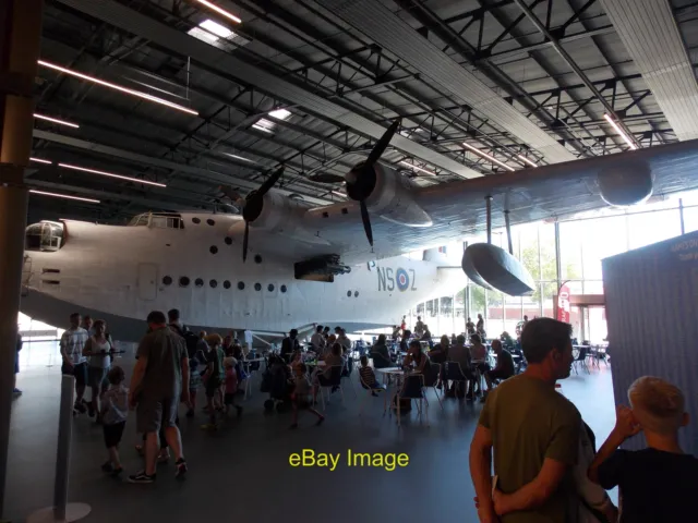 Photo 6x4 View of a Short Sunderland flying boat in the cafe area of Hang c2018