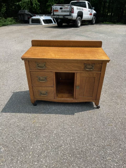 Antique Tiger Quarter sawn Oak Buffet