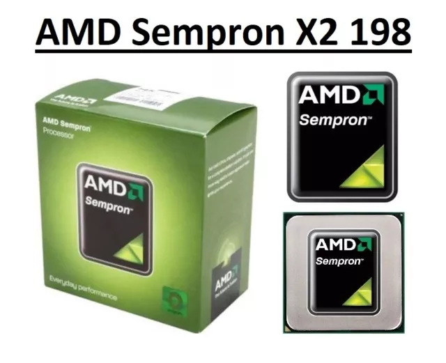 AMD Sempron X2 198 Dual Core Processor 2.5 GHz, 1MB Cache, Socket FM1, 65W CPU