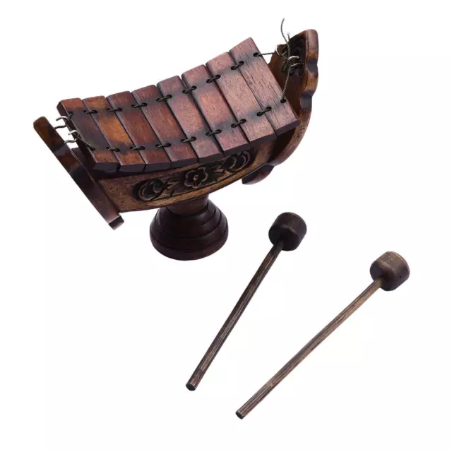 Traditionelles hölzernes Xylophon ethnisches Musikinstrument 8 Hinweise für Wohnzimmer