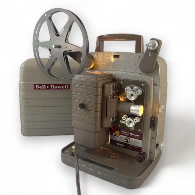 Bell & Howell 253 AX 8mm Film Projector VTG 50s WORKS
