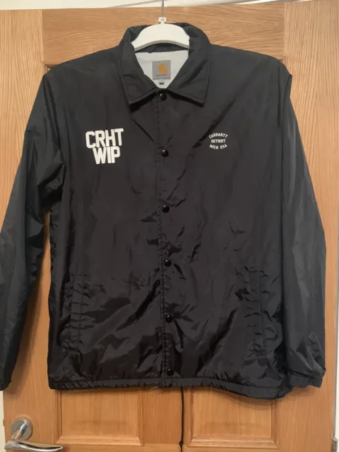 Mens Carhartt State Coach Jacket In Black - Size Large In VGC