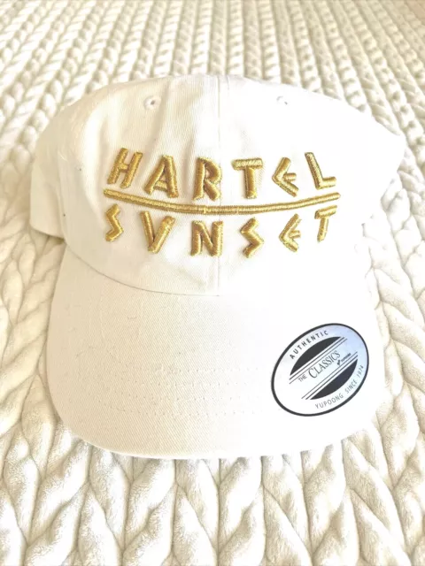 Fred Segal Hartel Faena Hat White Gold Baseball Cap Sunset Los Angeles OS