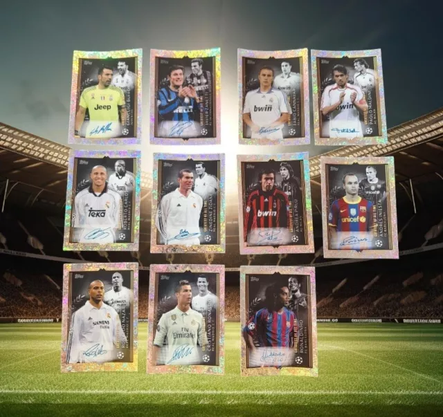 Topps UEFA Champions League 2023/2024 Sticker The G.O.A.T 730-740 ALL 11 STICKER