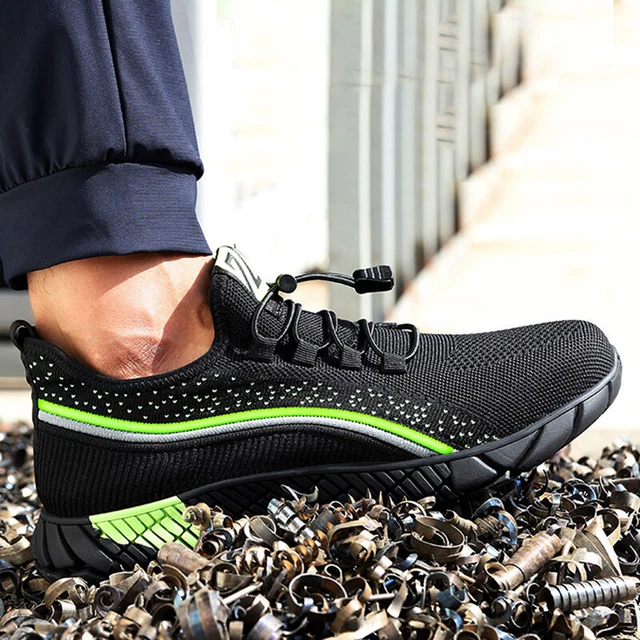 MENS WOMEN SAFETY Trainers Work Lightweight Steel Toe Cap Boots Shoes ...