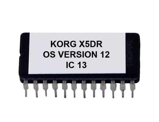 Korg X5DR – Version 12 Rétro Firmware OS Update pour X5-DR Eprom ROM