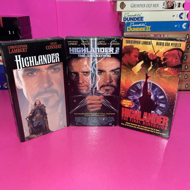 HIGHLANDER VHS MOVIE 1993 Highlander 2 vhs Movie 1994 Highlander Final ...