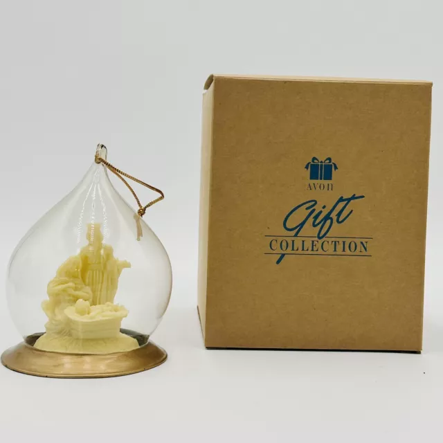Avon Gift Collection Classic Angel Glass Globe Ornament Figurine