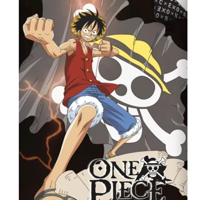 Anime One Piece Luffy Kinder Bettwäsche Mikrofaser 2tlg Set 135/140x200 Garnitur 3
